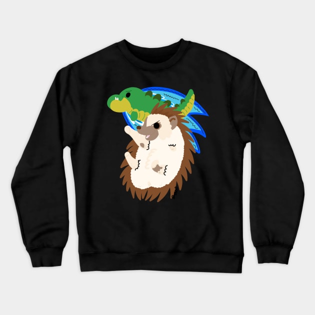 Charge!! - Limpet & Mr Crocodillian Crewneck Sweatshirt by GrannyPomshka